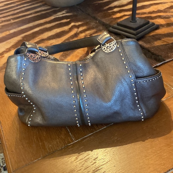 Pewter colored Brighton purse. Top and side pockets have magnetic closure. - Picture 3 of 11